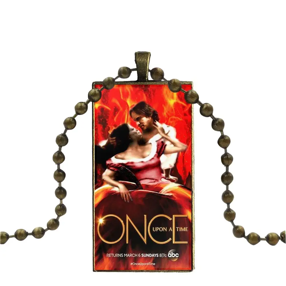 Once Upon A Time Book серийное ожерелье с принтом модная Длинная цепочка прямоугольным