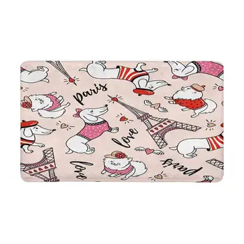 

French Style Dog Eiffel Tower Indoor Entrance Doormat