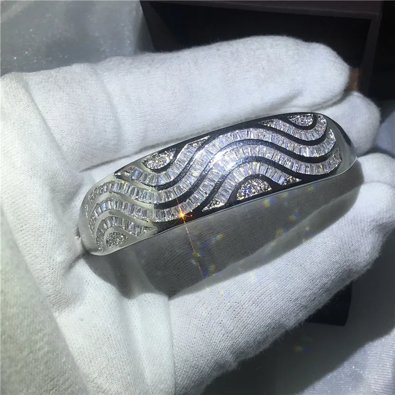Женский браслет с фианитами золотистый и белый цвета 5 А|bangle bracelet|bangle bracelets for