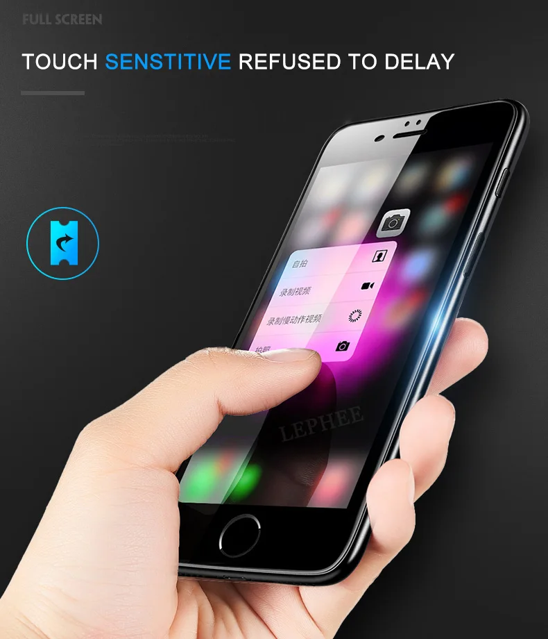 5D изогнутое для iphone 8 Plus закаленное стекло для iPhone8 Plus защита экрана Защитная пленка полное покрытие 3D противоударное стекло