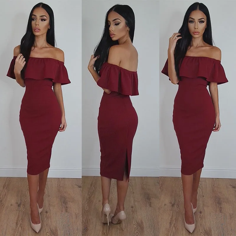 off the shoulder birthday dress