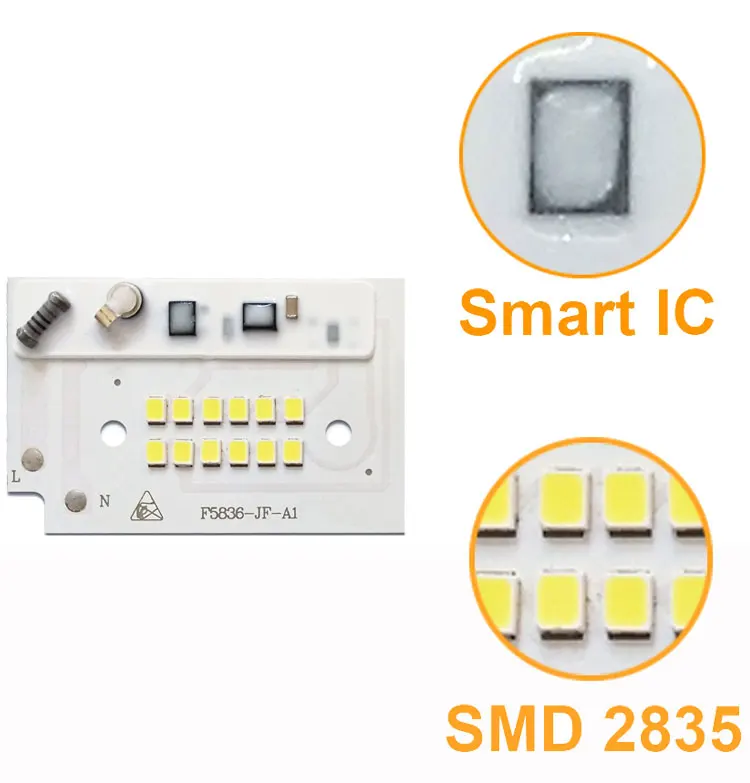 Светодиодный прожектор с чипом DIY, светодиодный прожектор SMD 100 Вт 50 Вт 30 Вт 20 Вт 10 Вт ac220в, умный IC для наружного прожектора, холодный белый