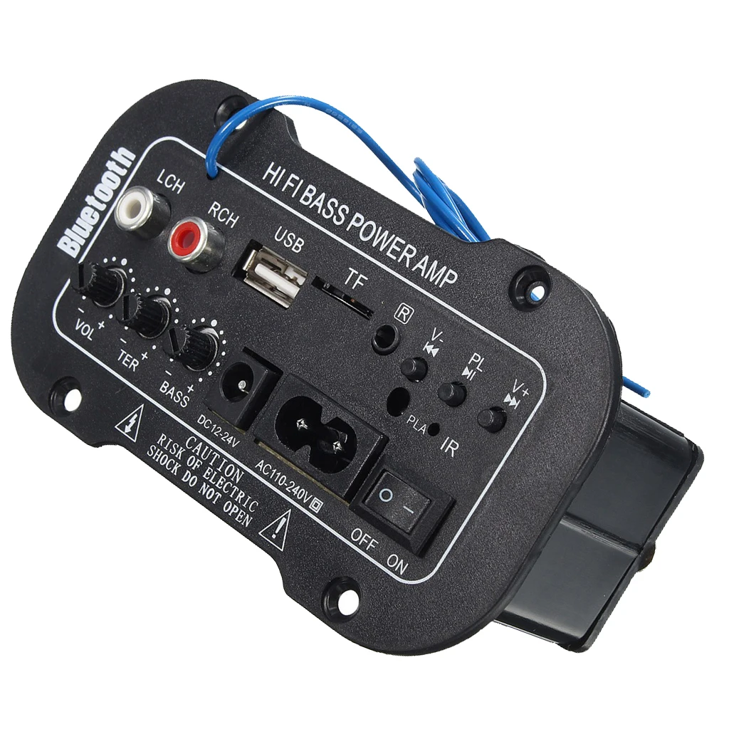 50W Amplifier Board Audio bluetooth Amplificador USB FM Radio TF Player Subwoofer DIY Amplifiers For Car Truck RV Camper Etc