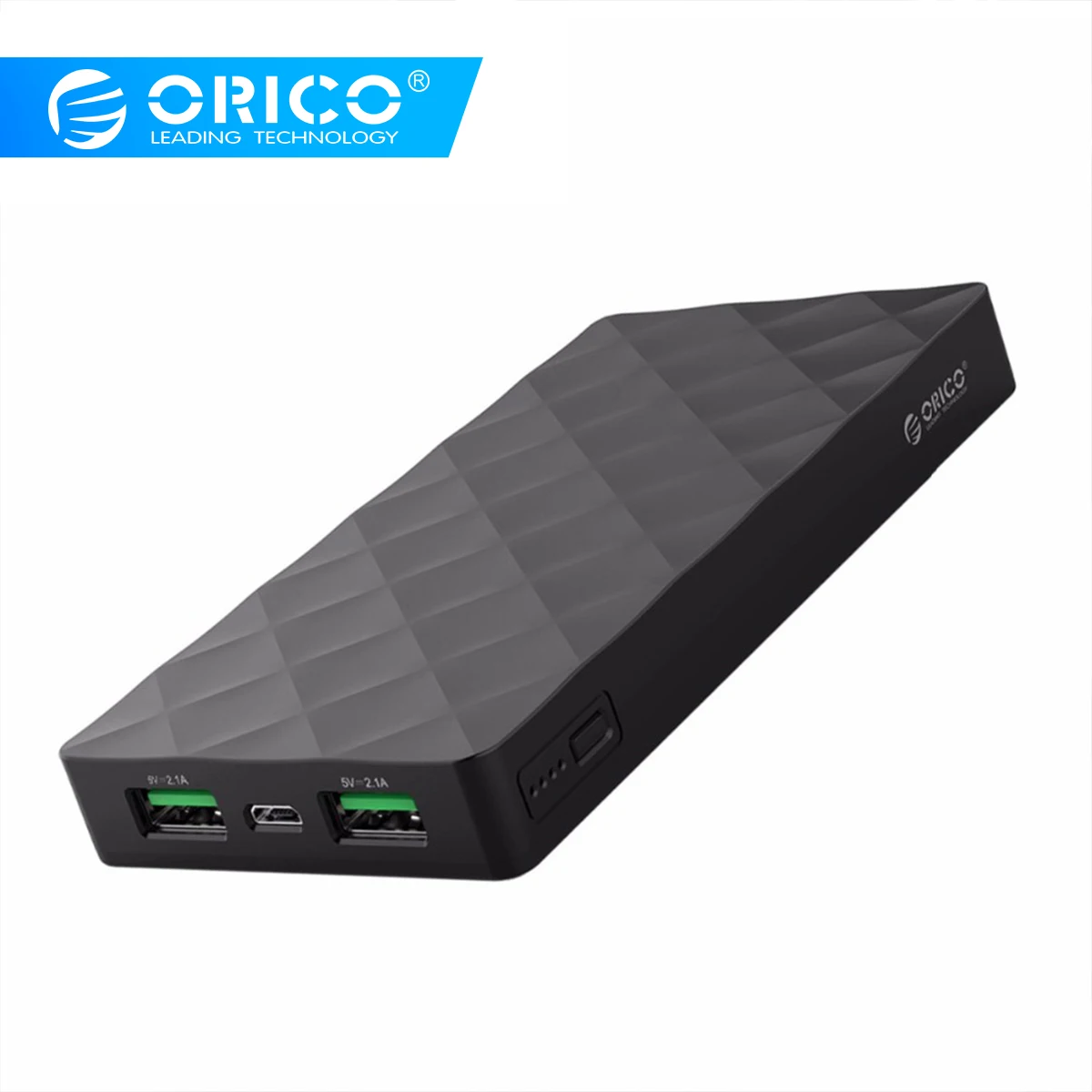  ORICO 10000mah Power Bank Externe Batterie PoverBank 2 USB LED Power Tragbare handy Ladegerät für X