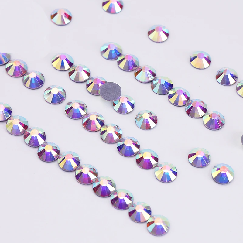 Хрустальные AB Стразы блестящая обувь Diamantes Cristal Decoracion Hot Fix стеклянные фальшивые