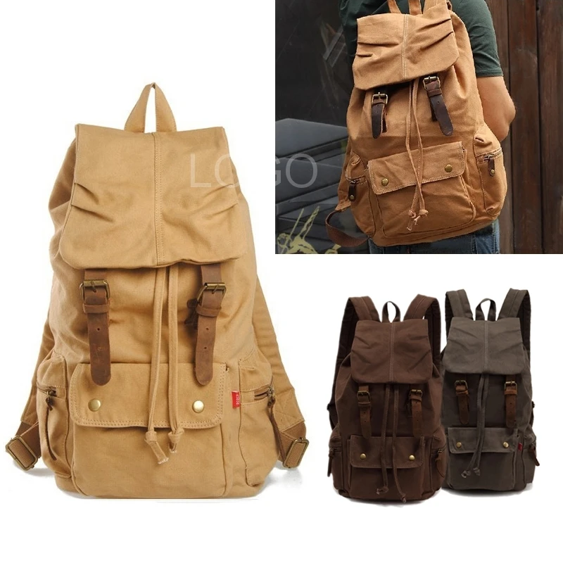 

Women Canvas Backpack Travel Sport Rucksack Satchel School Hiking Cycling Backpack Travel Hiking Bag Stuff Sack Outdoor Bag