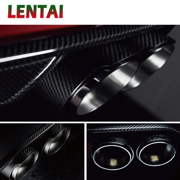 

LENTAI Motorsport M performance Carbon Fiber Car Exhaust Pipe For BMW 1 2 3 4 5 6 7 Series F30 F20 E81 E87 E90 E36 Accessories