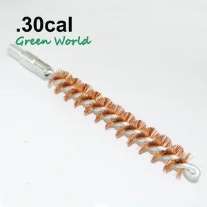 Green World 5 шт./лот, 30/.300/.308cal, 7,62 мм фосфорная бронзовая щётка, щетка для чистки ружей, резьба 8-32 - изображение