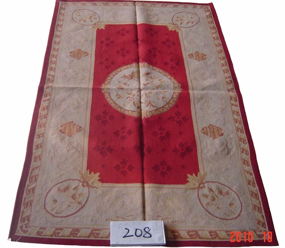 3'x5' Обюссон плетеные коврики ковры ручной работы с новозеландская шерсть ручной вязки, шерстяные французский стиль область ковера