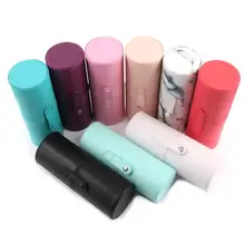 Makeup Brush Holder PU Leather Cosmetic Cup Case Pen Empty Storage Box Organizer Makeup Brush Holder For Travel 3 size empty portable travel makeup brushes round pen holder cosmetic case pu leather cup brush holder tube storage organizer