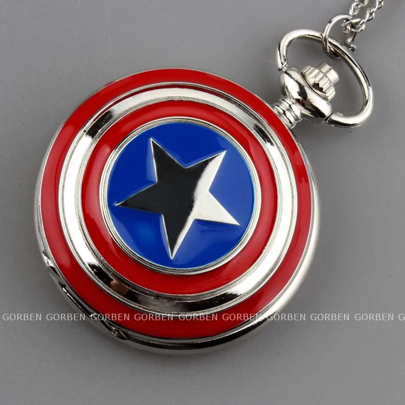 03 Captain America Pocket Watch