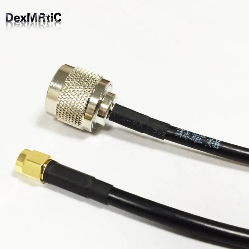 Wi Fi антенный Удлинительный кабель RP SMA штекер для N типа RG58 100 см/150 см/200 см|cable tie with