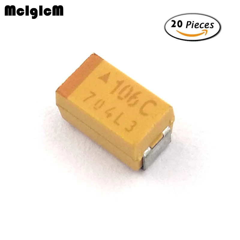 MCIGICM 20 шт C 6032 мкФ 16V SMD Танталовый конденсатор|Конденсаторы| |