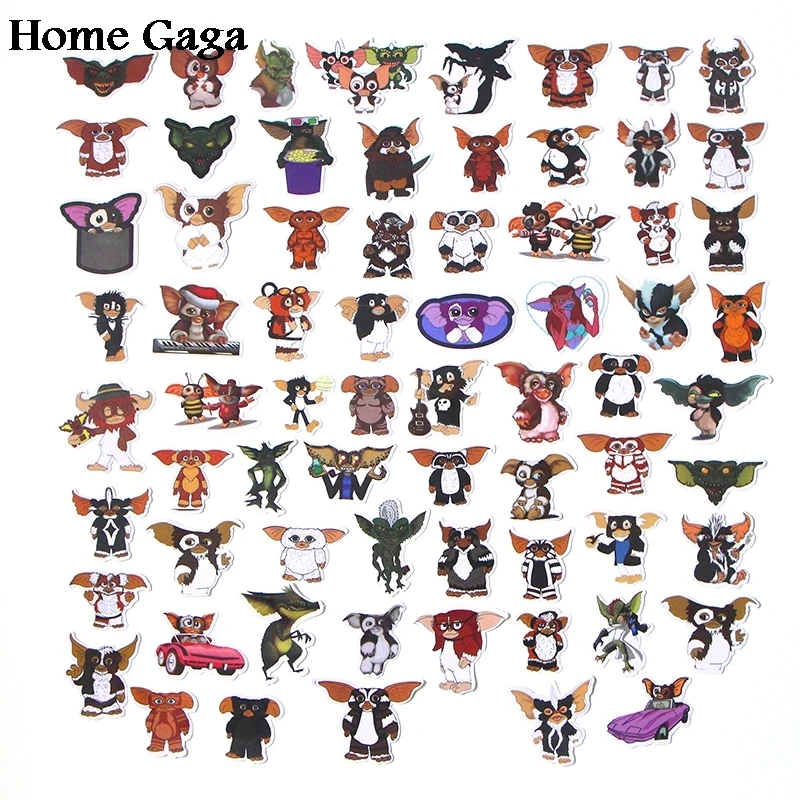 20 компл./лот Homegaga 66 шт./компл. Gremlins Gizmo 90s художественный блокнот с рисунком телефона ноутбука велосипеда Скрапбукинг альбом для наклеек наклейки D1701