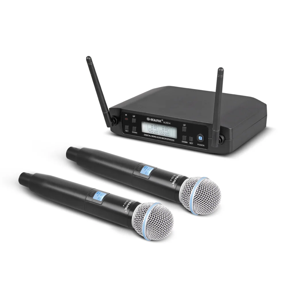 G-MARK GLXD4 Wireless Microphone Professional UHF
