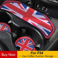 3 шт. Автомобильная чашка кофейная подушка для хранения паз подставка авто нескользящий коврик для Mini Cooper Clubman F54 аксессуары для автомобиля-Стайлинг