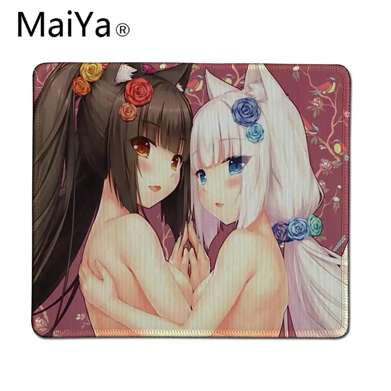 Maiya Hot ACG анимационная игра милые девушки Chocola Nekopara игровой коврик для мыши Настольный коврик большой коврик для мыши клавиатуры коврик - Цвет: Lock Edge20x25cm