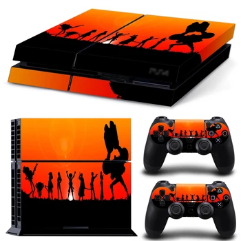 

Free drop shipping Custom Skin for Sony PS4 Console + Two Controllers Skin Sticker #TN-P4-5372