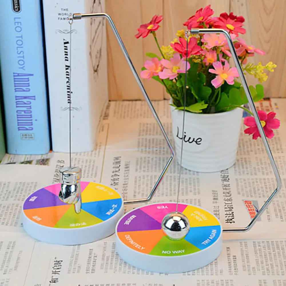 

Magic Ball Decision Maker Ball Fate Ball Metal Party Props Desk Drinking Toys Fun Newton Decoration Desk Toy Decisionmaker