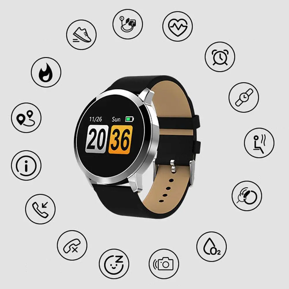 

Q8 Fitness Tracker Heart Rate Blood Pressure Monitor Smart Bracelet Waistband New