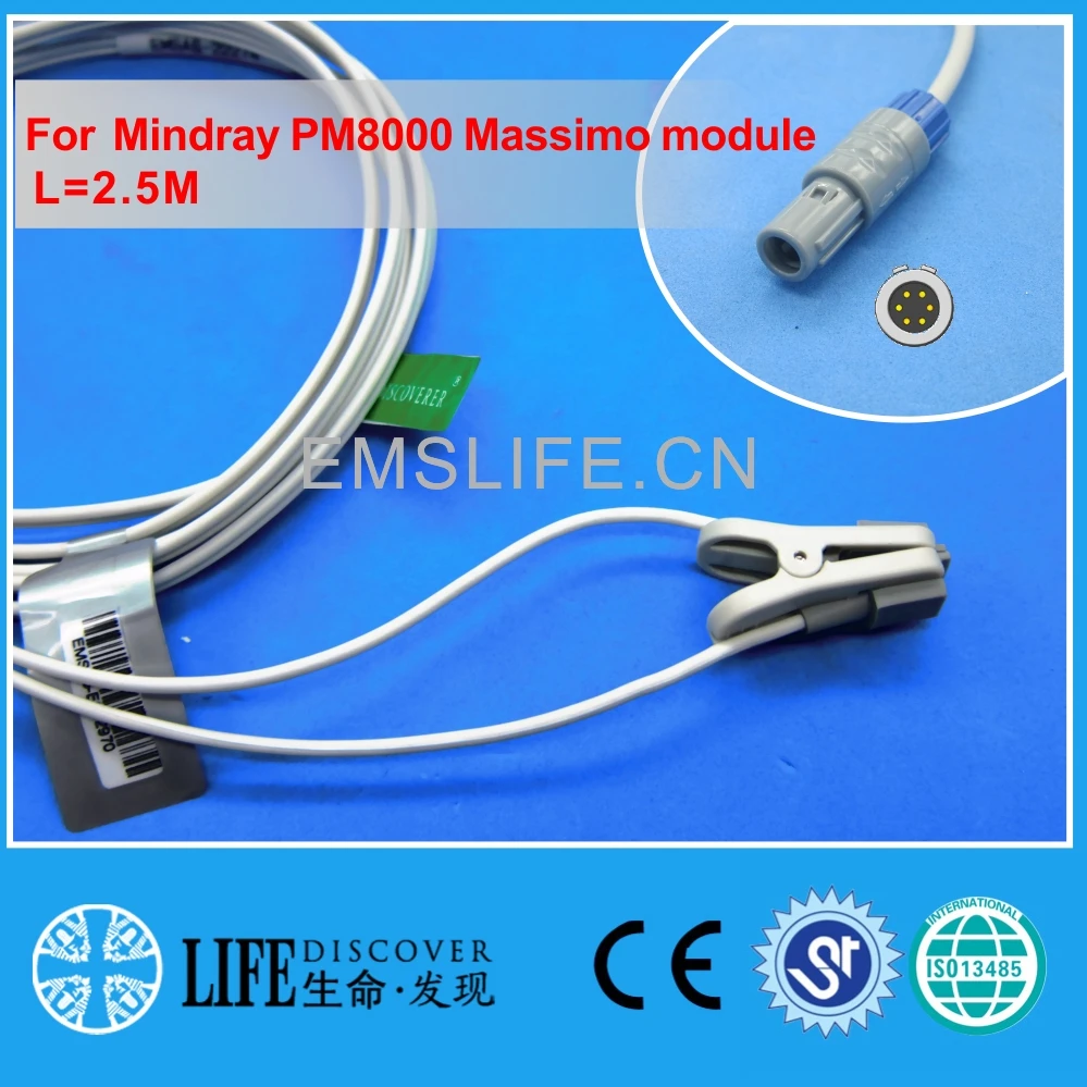 Long-cable-child-or-neonate-ear-clip-spo2-sensor-for-MINDRAY-PM8000 ...