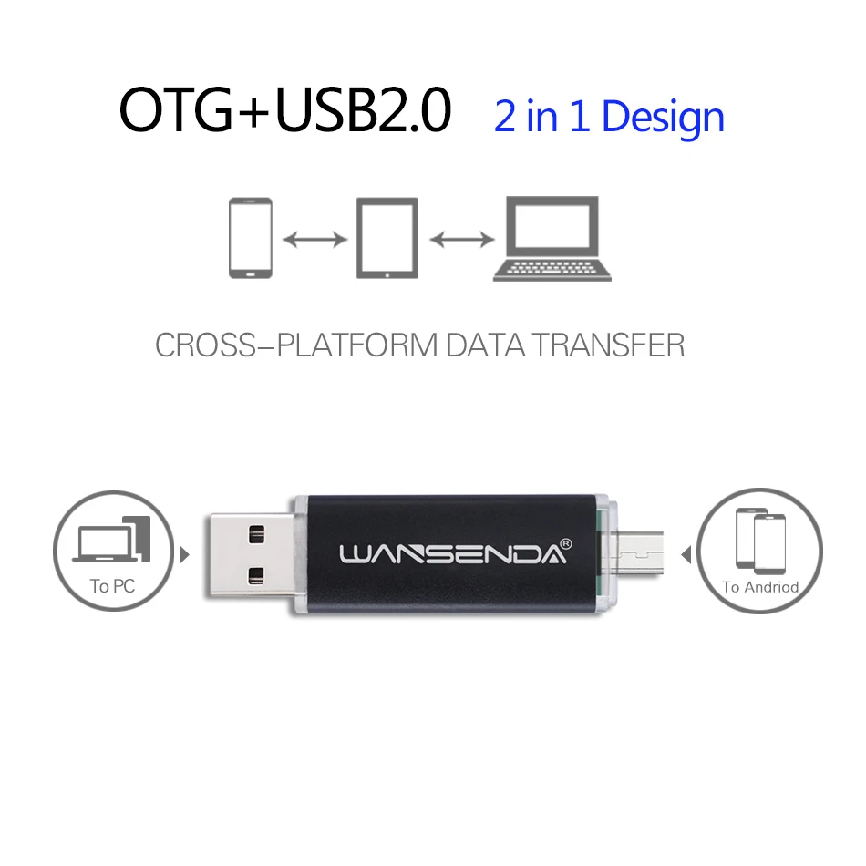 WANSENDA USB флеш накопитель 2 0 ГБ 128 16 32 64 256 ГБ|USB флэш-накопители| |