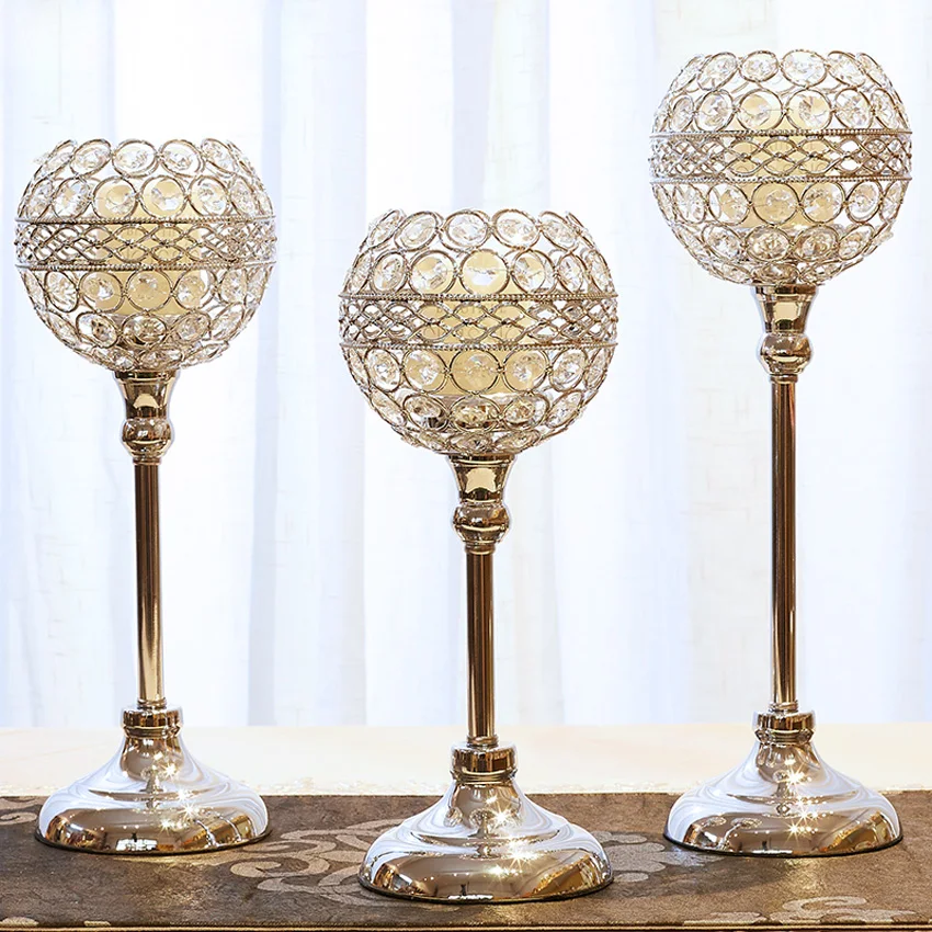 Creative Wedding Candelabra Centerpieces Center Table Candlesticks Parties Decor K9 Crystal Candle Lantern Gold Candle Holders Candle Holders Aliexpress