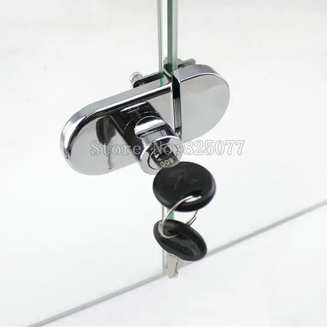 10set Display Cabinet Locks Double Glass Door Lock Showcase Locks
