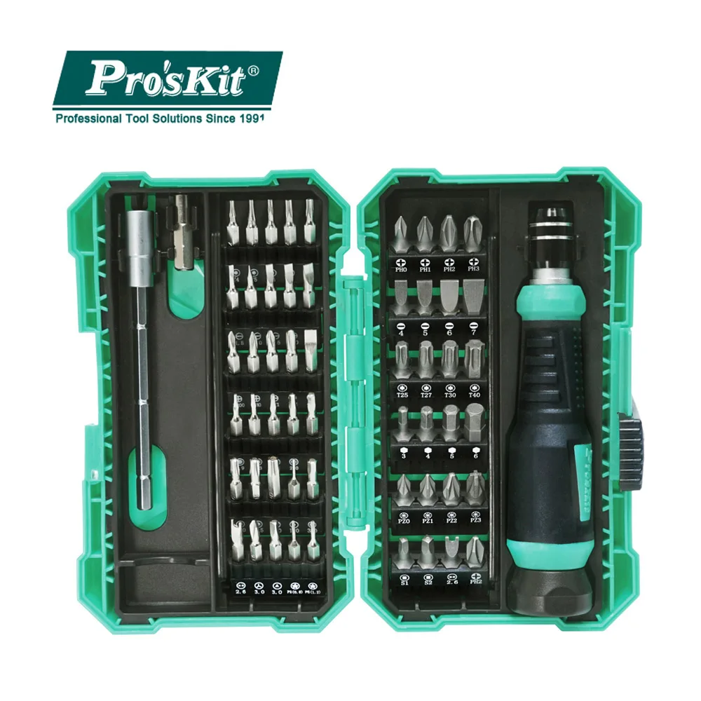 

Precision Screwdriver Set Pro'skit SD-9857M 57 in 1 Multifunction Computer Phone Repair Tool For Repair Cell Phones Appliances