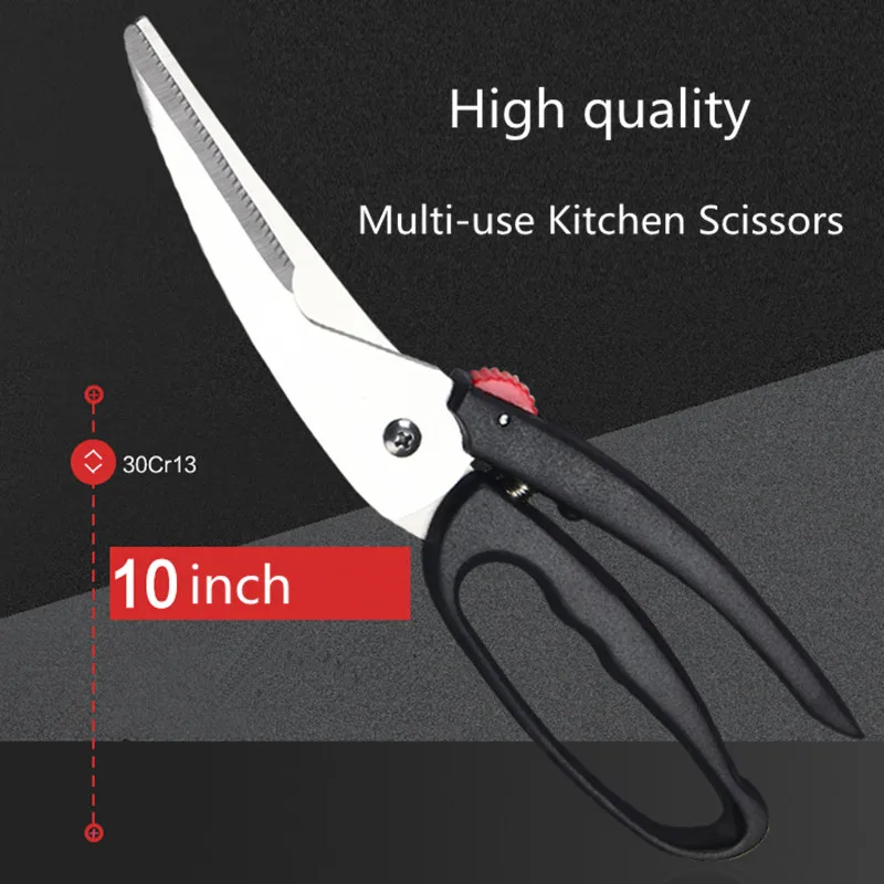 

Free Shipping QWS Household Multifunctional Scissors Chicken Bone Meat Seafood Fish Bone Scissors Cutting Wire Paper Scissors
