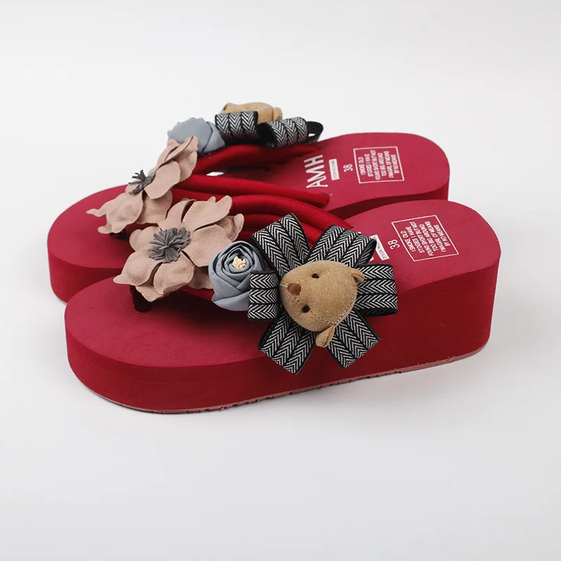 Female Summer Fashion Korean Most Comfortable Womens Slippers Flip Flops Shoes Discount Online 6cm68