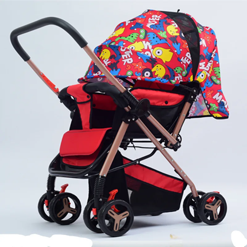 

1~3Y Travel Portable Folding Baby Stroller,High Landscape Two-way Baby Carriage poussette Sit and Lie Baby Pushchair Kinderwagen