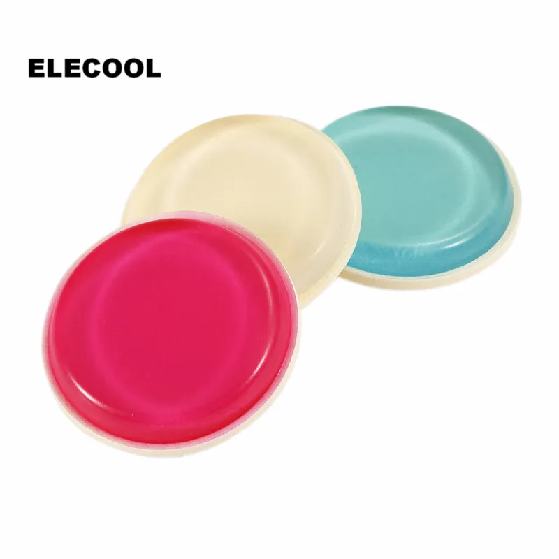 

ELECOOL Round Silicone Cosmetic cotton puff Smooth Cream Powder Foundation Puff Makeup Applicators