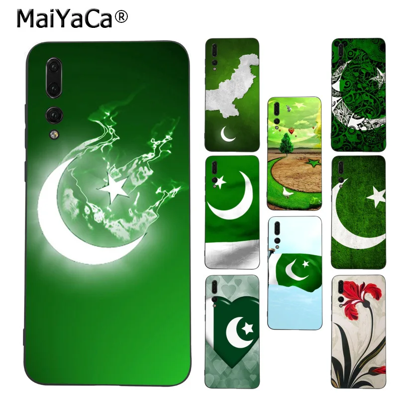 MaiYaCa National flag Pakistan flag Flower Coque Phone
