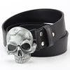 metal buckle man fashion skull belt  ► Photo 2/6