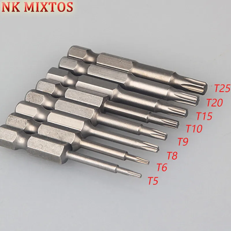 

8Pcs Security Tamper Proof Bit S1 1/4" Screwdriver Bit TORX Bit Tools Magnetic Screwdriver Bit Air Tools
