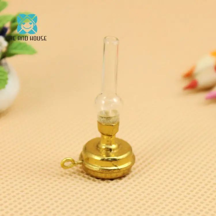 

1:12 Doll house miniature traditional oil light kerosene lamp kerosene burner