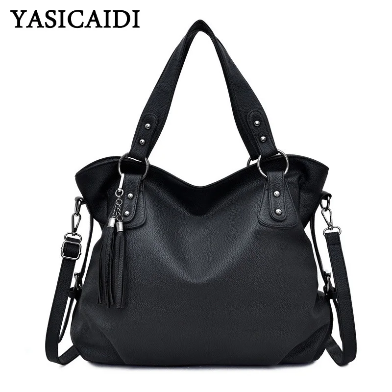 

YASICAIDI Fashion PU Top-Handle Ladies Hand Bags Solid Leather Luxury Brand Designer Women Shoulder Bag Summer Crossbody Bags