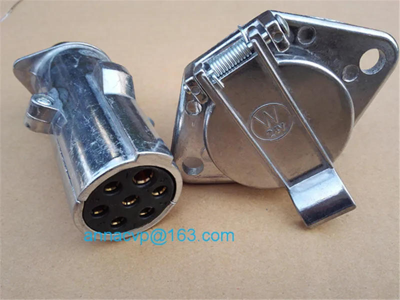 24V 7pin pole trailer end plug trailer connectors plugs sockets1 (3)