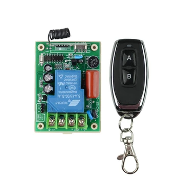 

Remote Control Switches AC 220V 30A Relay Receiver Metal Transmitter Motor LED Water-Pump Wireless Switch 315 433 Learning Code