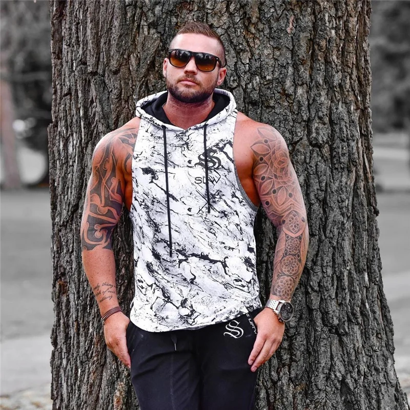 Men sleeveless Hoodies Camouflage Tank top (10)