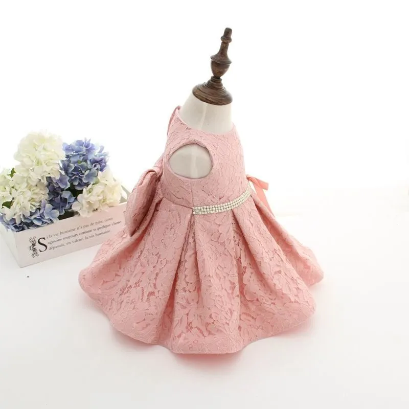 Платье принцессы для новорожденных девочек кружевное платье для первого дня рождения и свадьбы платья для маленьких девочек E2088