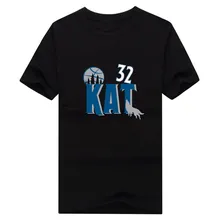 2017 männer Minnesota #32 Karl Anthony Städten KAT T-shirt Kurzarm T-shirt männer Timberwolves Mode W1202016