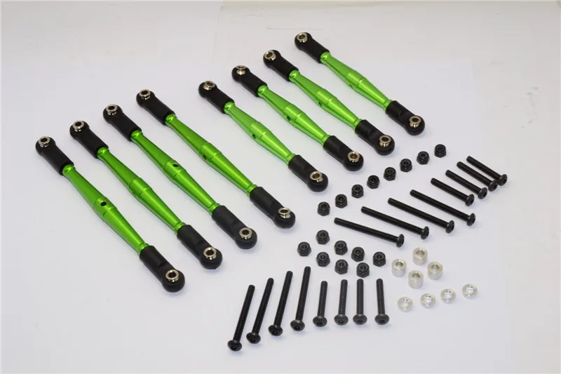 

1/10 SCALE GMADE KOMODO ALLOY 4MM ANTI-THREAD UPPER+LOWER LINK PARTS - 8PCS SET KM049
