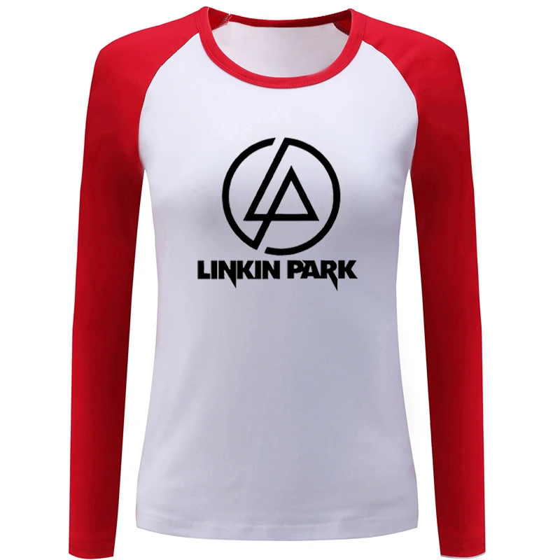 

Linkin Park Heart Design Chester Bennington Design Womens Ladies Printing T Shirt Graphic Tee Long Sleeve Cotton Tshirts