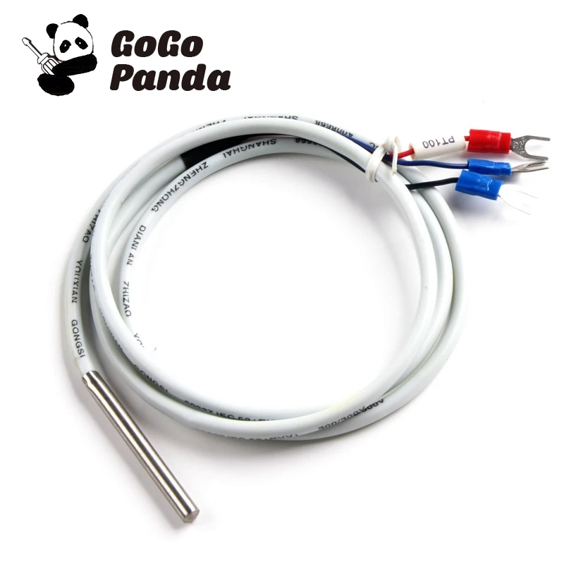 

GOGOPANDA Thermocouple Thermometer Temperature Control Sensors 5*50 Stainless Steel Thermocouple Sensor Probe PT100