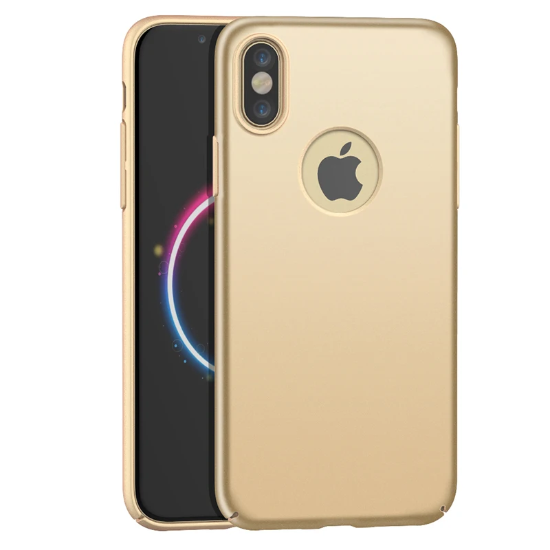 Чехол для iPhone X задняя крышка Vpower Роскошные ультра тонкий ПК Жесткий защиты