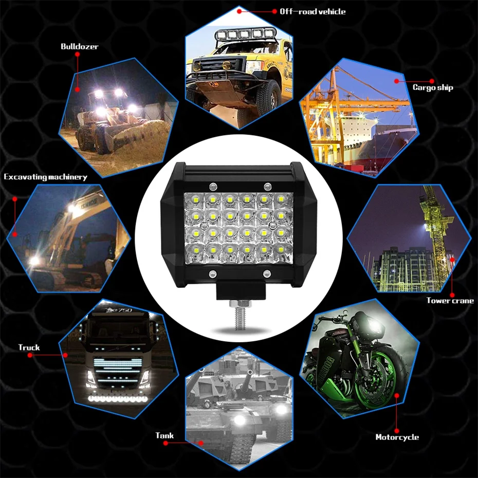 Рабочий свет бар светодиодный фонарь дальнего света для автомобиля внедорожный грузовик трактор внедорожник ATV внедорожный лайтбар 4x4 точечный свет Rospider W06