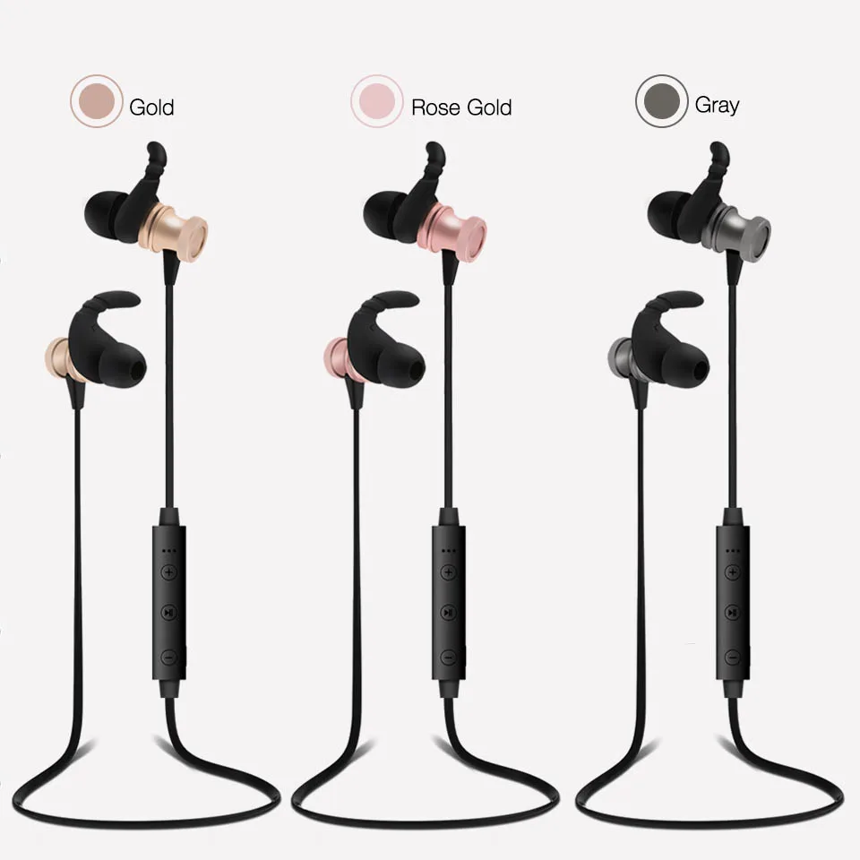 Bluetooth V4.1 Беспроводные наушники с микрофоном шейным ремешком гарнитура Auriculares