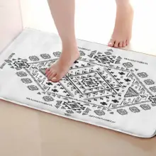 Призма Стиль Коврик для ванной комнаты, смешной Противоскользящий коврик для ванной, занавески для душа s аксессуары, соответствующие вашей душевой занавеске